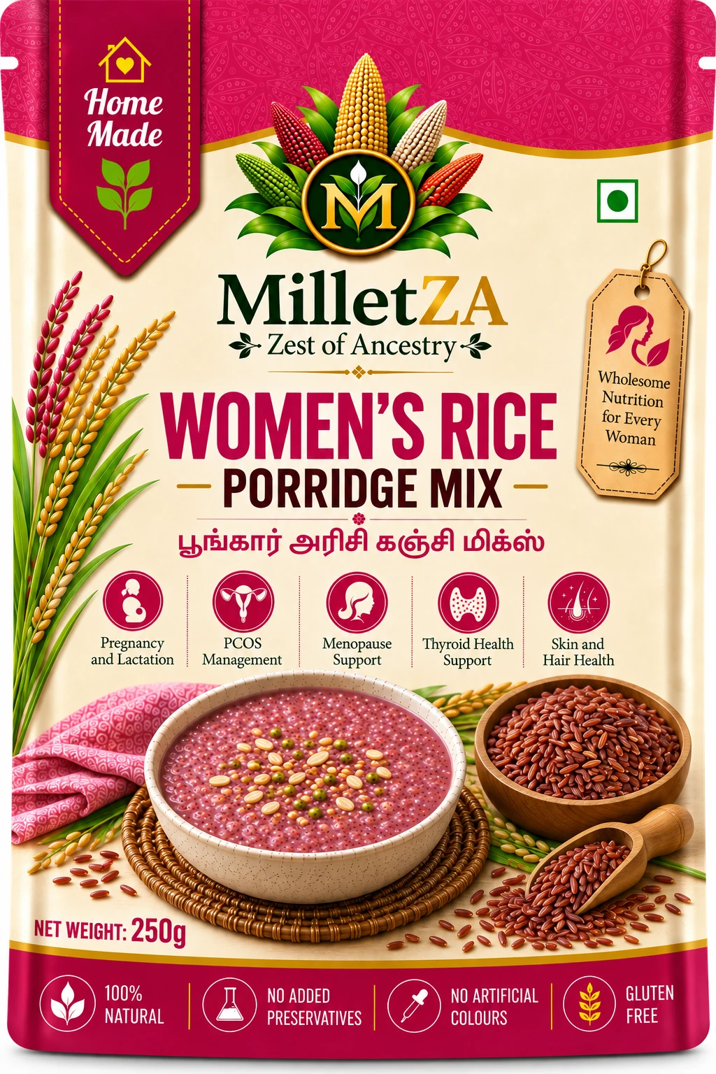 MILLETZA Women's Rice Porridge Mix 250g