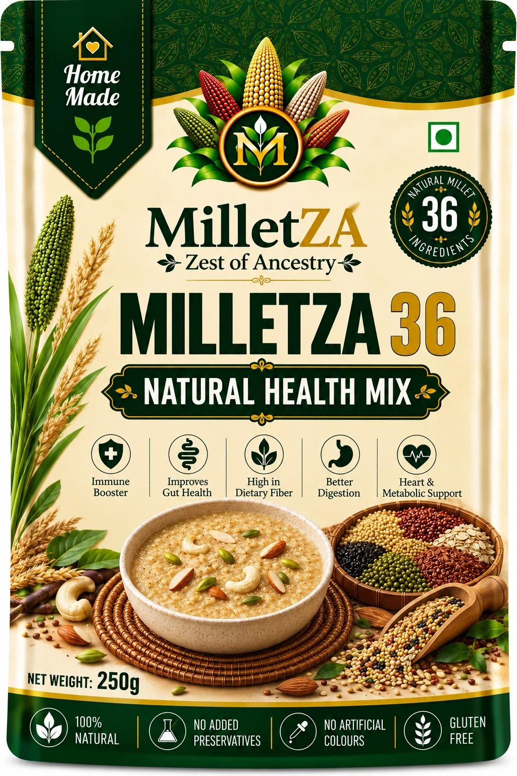 MILLETZA 36 Natural Health Mix 250g